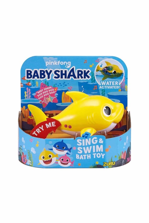 Baby Shark Sesli ve Yüzen Figür Sarı oyuncağı