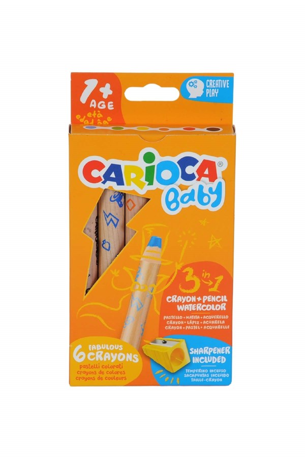 Carioca Boya Kalemi 6 Lı Kalem Traş Hediyeli oyuncağı
