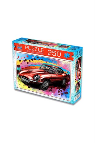 Kutulu Jaguar Kırmızı Araba Puzzle 250 Prç