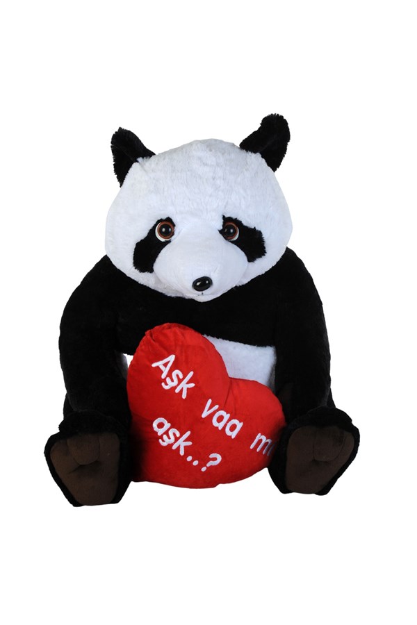 Panda Aşk Varmı Aşk Peluş  70 Cm oyuncağı