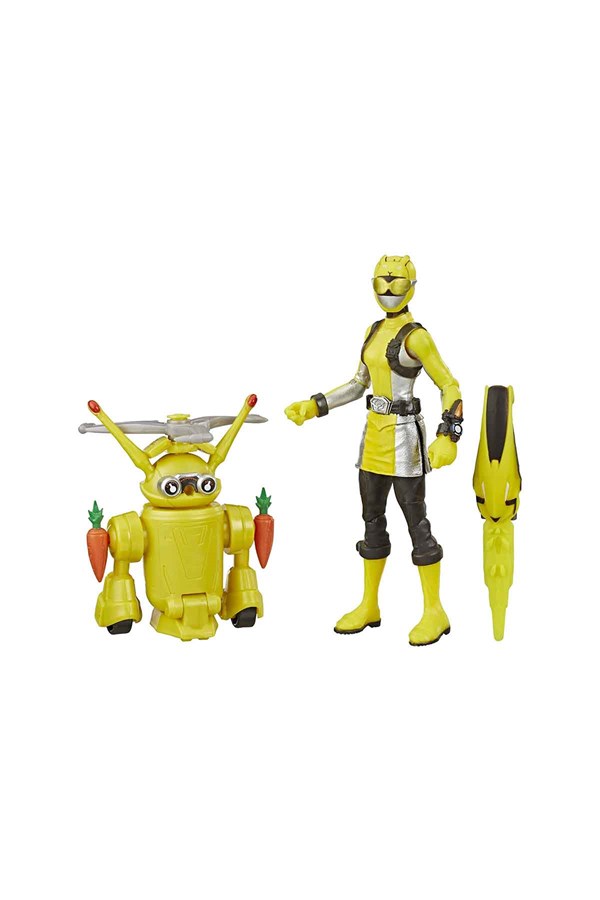 Power Rangers Yellow Ranger and Morphin Jax Beastb oyuncağı