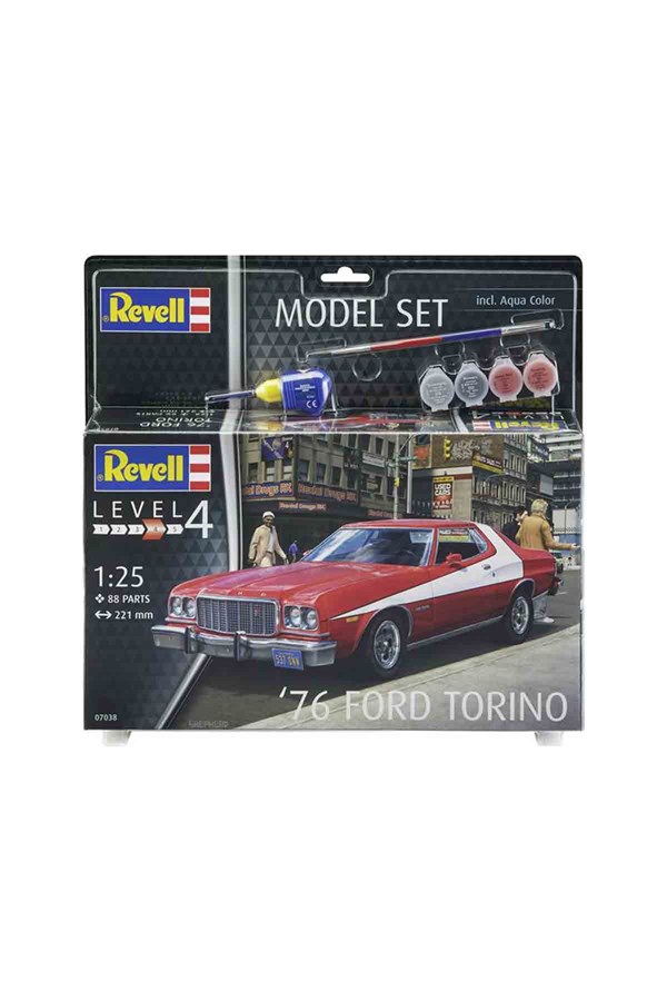 Revell  76 Ford Torino Model Set Araba 1:25 Ölçek oyuncağı