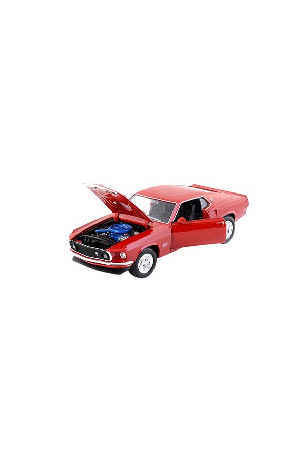 Welly 1969 Ford Mustang Boss 429 Metal Bordo oyuncağı