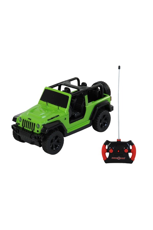 Uzaktan Kumandalı Wrangeler Rubicon Jeep Yeşil oyuncağı